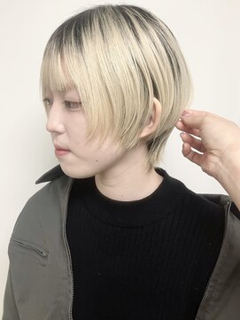 モリオフロムロンドン 原宿本店(morio from London) 【morio原宿】ショートウルフダブルカラー