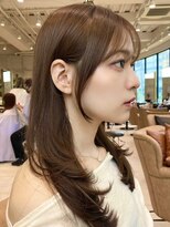 グランド(GRAND) 顔周りカット後れ毛くびれヘアアッシュベージュ20代30代【平島】