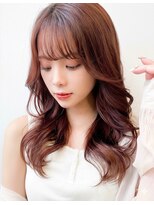 アース 栄店(HAIR&MAKE EARTH)&nbsp;20代30代◎冬の暗めカラー×くびれレイヤーカットで小顔美人