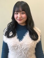 ユニバイリサ 天神大名店(uni by risa)&nbsp;ブルーグレー アッシュ ハイトーン ブリーチ 韓国風レイヤー