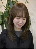 大人ミディアムレイヤー×スモーキーカラー