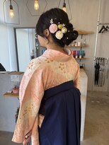 シェル 津山の手店(shel) 卒業式ヘアセット、シニヨン