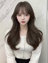 ランテルディ 渋谷(LANTERDIT)&nbsp;【LANTERDIT/Risa】オリーブグレージュ/レイヤー/顔周り/前髪