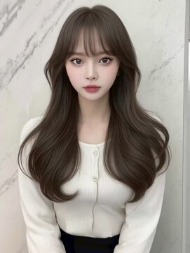 ランテルディ 渋谷(LANTERDIT) 【LANTERDIT/Risa】オリーブグレージュ/レイヤー/顔周り/前髪