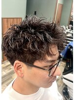 スタンドバーバー 柏(STAND BARBER)&nbsp;MEN’S HAIR/サーフカール/刈り上げセンターパート/<理容室>