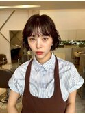  耳かけニュアンスボブ