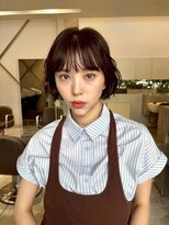 ワイビー グリーン リル(y.be green rel) 耳かけニュアンスボブ