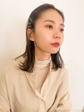 テトヘアー(teto hair) イルミナカラー簡単アレンジシンプル前髪なし束感こなれ感
