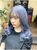 シルバーアッシュグレーカラー × セミロング  （SOMEBRIDGE）