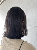 ナチュラル切りっぱなしボブ