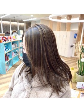 ザ ラブズ ラフズ ヘアー 本店(the loves laughs hair) 淵上の大人のハイライト#脱白髪染めバージョン