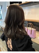 アンセム(anthe M) ツヤ髪ナチュラルベージュ前髪カット韓国髪質改善トリートメント