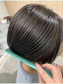 ダブルカラー×シルバーグレージュ