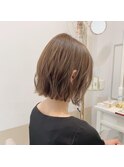 ロイヤルミルクティー×切りっぱなしボブ