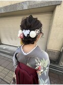着付け シニヨンヘアセット