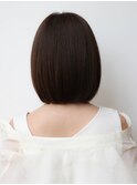 くびレイヤーグレージュデザインカラーシルキーベージュボブディ