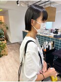 ［Ocean Hair&Life 水田］ぱっつん前髪×切りっぱなしボブ