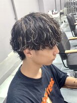 ゼストプール(ZEST POOL)&nbsp;波巻きパーマ×ハイライト