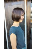 ワンレンボブひし形ボブ