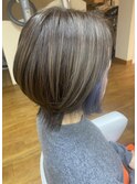 白髪ぼかしハイライト