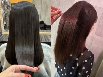 カットツー(Cut2)の写真/【髪質改善縮毛矯正/酸性ストレート】強い癖毛やダメージでまとまり艶が欲しい方に是非一度お試しください