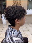 毛流れフェザーパーマ