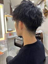 フゥカ 類家店(fuka) 八戸　波巻きパーマ　ツーブロック　20代30代40代
