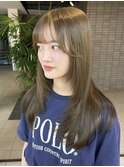 【girland】 オリーブベージュ 韓国風/レイヤーカット