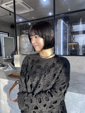 ムード カナザワ(mood kanazawa) 20代/30代/ミニボブ/切りっぱなしボブ