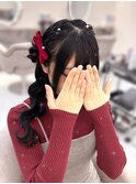 サイドお団子【クランソア】ヘアメ/ヘアセット/心斎橋