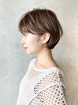 似合わせカット刈り上げボブマロンベージュ_8593