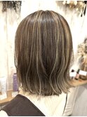 白髪ぼかしハイライト