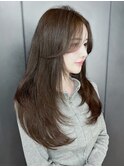 美髪顔周りレイヤーロング_F80074