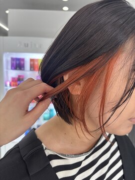 プレジールバイラファブリック(PLAISIR by LA FABRIQUE) イヤリングカラー/オレンジ【新村/PLAISIR/草加】