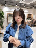 【ADORE横浜】ミディアムレイヤーカット×顔まわりレイヤー