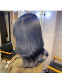 波ウェーブ仕上げのブルーカラー【岸雄一】