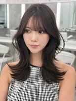 マウルルナ(MAEUL luna)&nbsp;レイヤーカット　ミディアム　韓国くびれ『MAEUL luna 桔川』