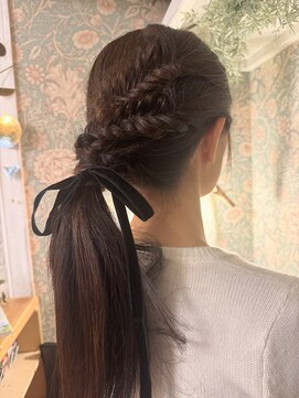 ローポニーアレンジベロアリボン