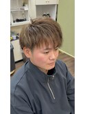 ブラウン/金髪メッシュ