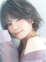 エミュ 表参道 青山(emu)&nbsp;【emu井上信洋】やわらか透明感ショートボブパーマ【エミュ】