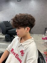 リッチブランドアンドコー(Rich Brand&Co)&nbsp;スパイキーショート　フェード　スペインカール　ルーズパーマ