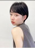 春◎大人可愛いダークアッシュベリーショート×小顔