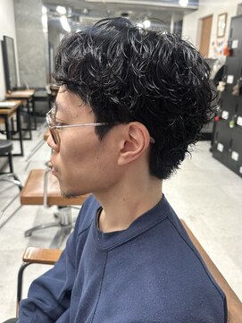 ワンズ リー 下北沢店(ONE's ly) メンズショート　シャドウパーマ