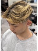 メンズバレイヤージュ　フェードカット