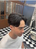 波巻きツイストスパイラルリバースセンターパートニュアンスパT