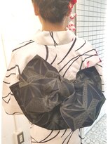 パリスパート2 大きめ リボン帯 と ゆるふわシニオン