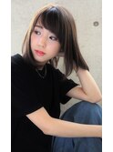 グレージュ×ワンカールロブ【seek吉祥寺】