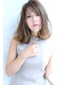 【Blanc/天王寺】大人ボブ/グレージュ/３Dグラデーションカラー