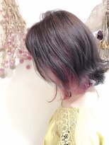 ニューヨークニューヨーク 大久保店(NYNY)&nbsp;インナーカラーピンク×外ハネボブ