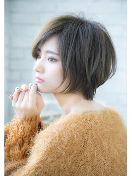 ロンドローズ 名古屋(Lond damaskRose) 【Lond damaskRose】川瀬賢翁　横顔が切れに見えるショートボブ